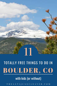 totally free things to do in boulder