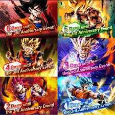 Dragon ball legends 3rd year anniversary logo. Ssj 4 Rami On Twitter 11 Days Are Left Until The 3rd Anniversary Of Dragon Ball Legends Are You Guys Ready Dblegends Dragonball Dragonballlegends Dbl Https T Co F9jw5hhaik