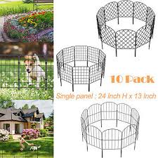 10 Pack Decorative Garden Fence 24in X
