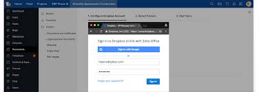 Dropbox Integration In Zoho Projects