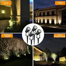 Ecowho Landscape Lighting 12v Led Low Voltage Landscape Lights Waterproof Outdoor Spotlights With Plug Landscape Spot Light For Flood Yard Garden Path Warm White 4 Pack Electronics Others On Carousell