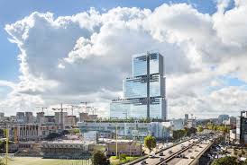 tiered tower built by renzo piano for paris