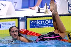 Simona quadarella of italy celebrates winning gold in the women's 400m freestyle final during the swimming on day eight of the european championships glasgow 2018 at tollcross international swimming centre on august 9, 2018 in glasgow, scotland. Simona Quadarella The Queen Of The Background Eauc News