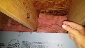 fibergl batt insulation at rim joist