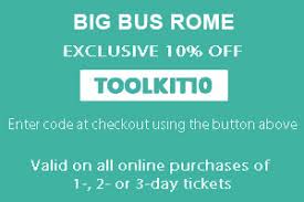 rome open top hop on hop off tour buses