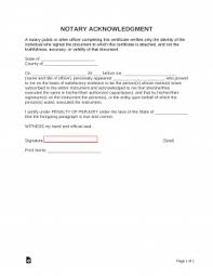 free notary acknowledgment forms pdf