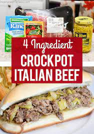 italian beef crockpot recipe easy