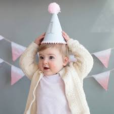 A first birthday only happens once: Baby S First Birthday Party Hat By Postbox Party Notonthehighstreet Com