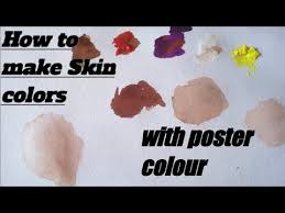 Make Skin Colour With Poster Colour