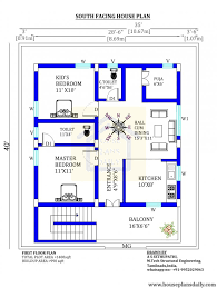 2bhk Floor Plan 1000 Sqft House Plan