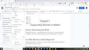 how to write a book in google docs