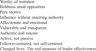 qualities of legacy leadership