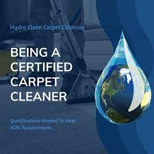 being a certified carpet cleaner