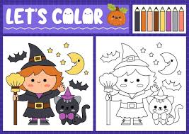 halloween coloring page for children