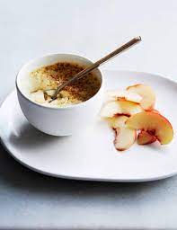 Baked Custard With Peaches gambar png