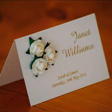 Rose Wedding Place Cards Wedding Paraphernalia