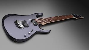 ibanez 7 string electric guitar 3d