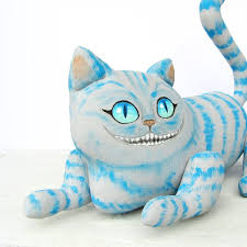 cheshire cat toy home decor ooak art