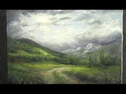 Landscape Painting Clouds Over The