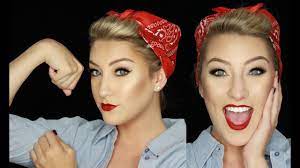4th of july makeup rosie the riveter