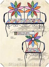 Mosaic Chairs Mosaic Garden Chairs From