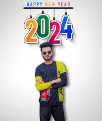 new year 2024 photo editing background