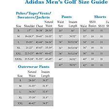 Adidas Golf Clothing Size Chart Adidas Golf Fit Guide gambar png