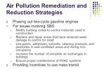Air pollution reduction strategies