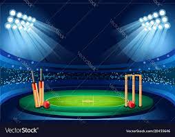 cricket stadium background royalty free