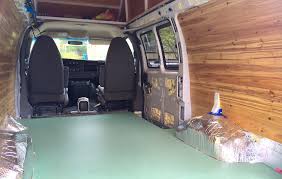 van floor in a chevy express van