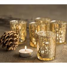 Buy Quace Tealight Candle Holder Gold