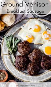 ground venison breakfast sausage