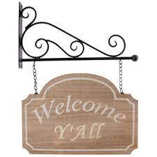 Welcome Y All Wood Wall Decor Hobby