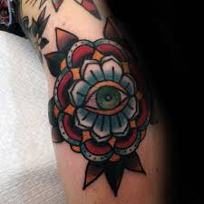 stunning traditional eye tattoo