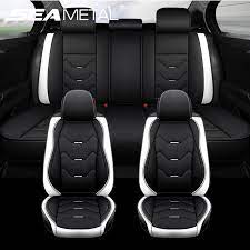 Full Cover Car Seat Covers Leather Pad