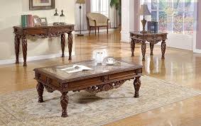 Ornate 3 Piece Living Room Table Set