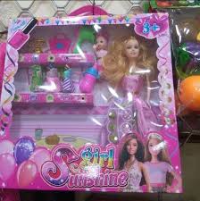 barbie doll set packaging type box