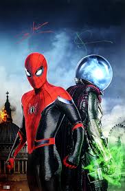 Thrilled by his experience with the avengers, peter returns home, where he lives with his aunt may (marisa. Jake Gyllenhaal Tom Holland Autographed Spider Man Far From Home Movie 20x30 Photo