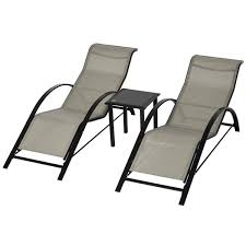 Outsunny Metal Frame Lounge Chair With