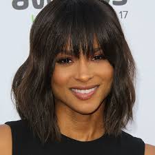 The pictures of long bob hairstyles with side, full fringe 2018 ae best option to style. 20 Celeb Inspired Bob Haircuts For Different Face Shapes