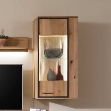 Campinas Led Wooden Wall Unit In Knotty