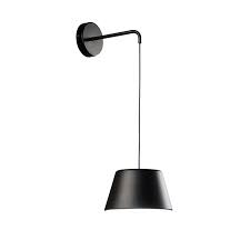 Black Hanging Wall Light With Black