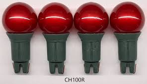 red cherry christmas fairy light bulbs