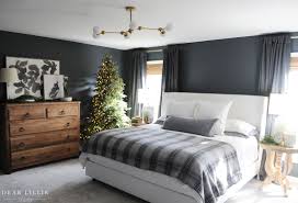 our dark gray bedroom ready for the