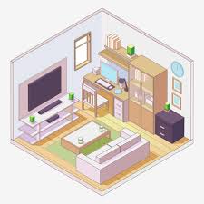 Download 5,275 living room cartoon wall stock illustrations, vectors & clipart for free or amazingly low rates! Living Room Cartoon Style Isometric Composition 1266007 Vector Art At Vecteezy