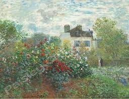 Garden Monet Dalias Argenteuil France