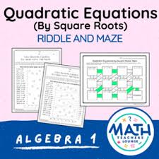 Solving Quadratic Equations By Square