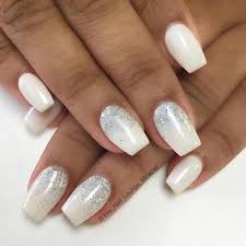 Besides, these sparkle nails canread the rest. Acrylic Nails White And Silver Glitter Nail And Manicure Trends