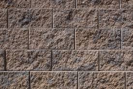 split face cinder block wall