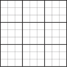 Blank Sudoku Grid For Download And Printing Puzzle Stream